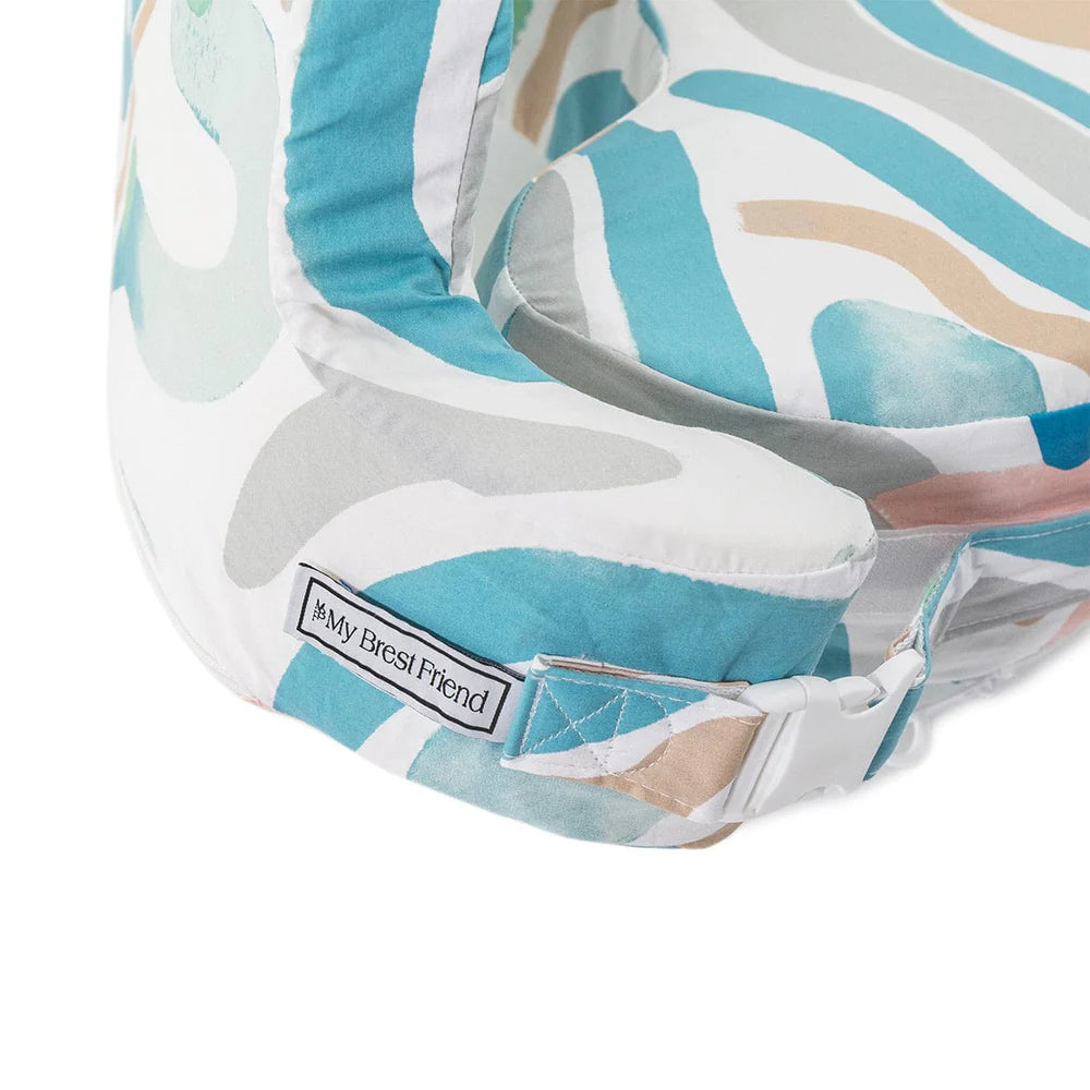 Coussin d'allaitement de luxe avec housse 100 % coton biologique 