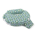 Inflatable pillow with floral pattern on a white background