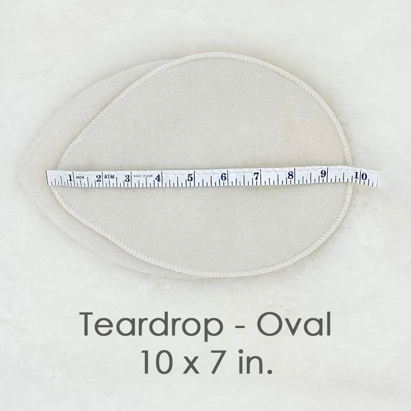 LANACare Organic Merino Wool Nursing Pads, Style Softline - Interwoven Wool