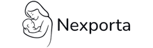 Logo of a woman holding a baby with 'Nexperta' text next to it on a white background